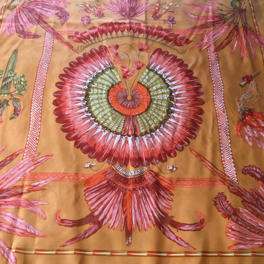 Hermès silk scarf by Laurence Bourthoumieux, 90cm